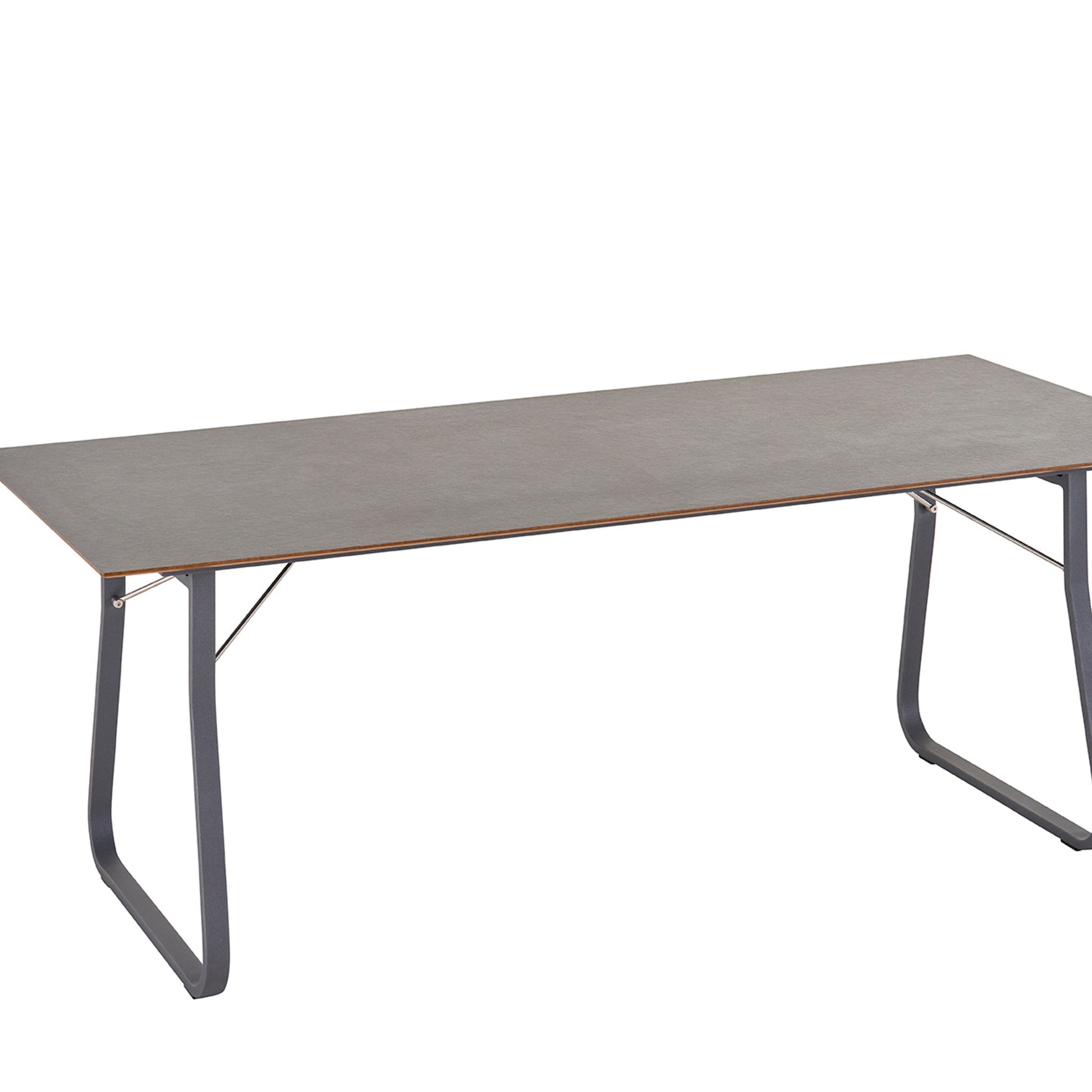 Weishäupl Ahoi Tisch Graumetallic HPL Schiefer
