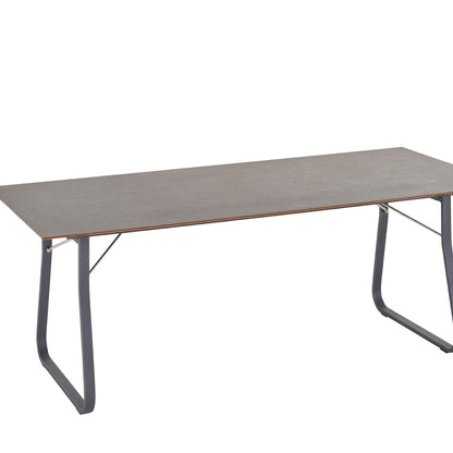 Weishäupl Ahoi Tisch Graumetallic HPL Schiefer