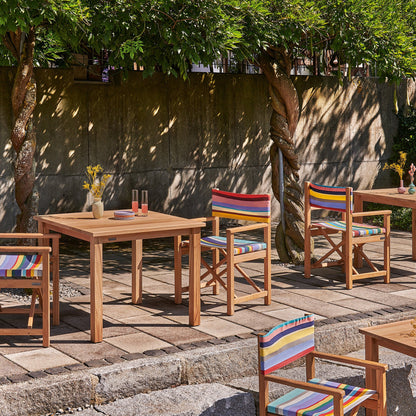 Weishäupl Cabin Sitzgruppe mit Sesseln Multicolor und Tisch 90×90