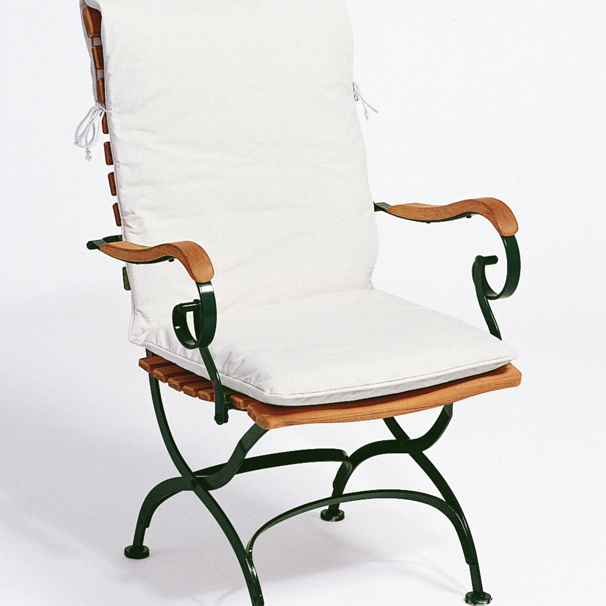 Weishäupl Classic Hochlehner Dunkelgrün mit Sitz- und Rückenpolster