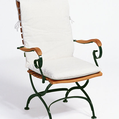 Weishäupl Classic Hochlehner Dunkelgrün mit Sitz- und Rückenpolster