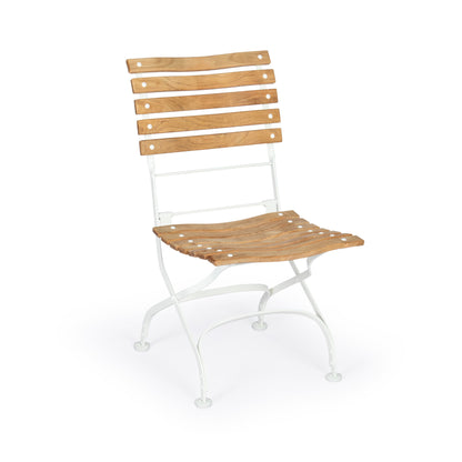 Weishäupl Classic Stuhl Weiß mit geschwungener Belattung
