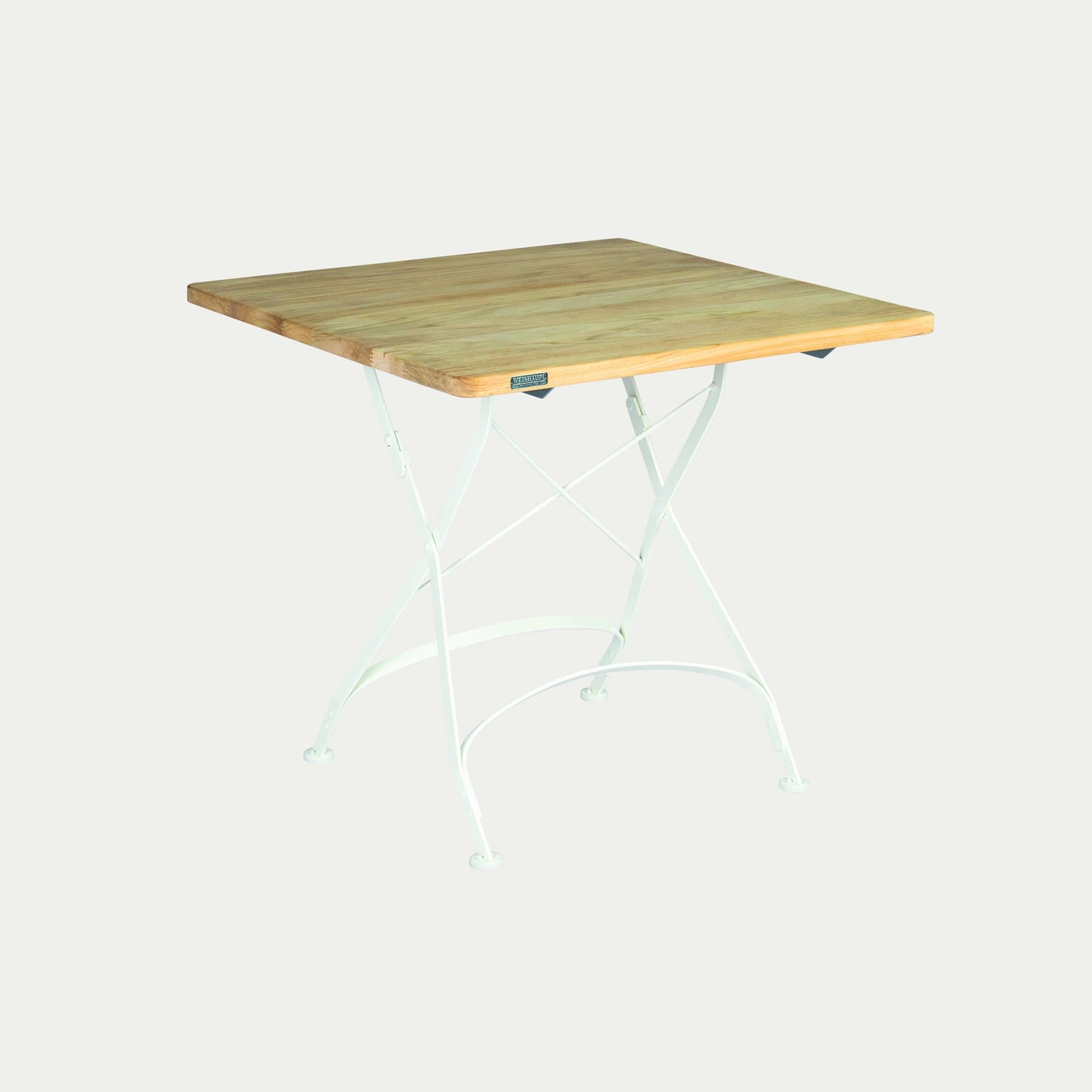Weishäupl Classic Tisch 80 × 80 cm Weiß
