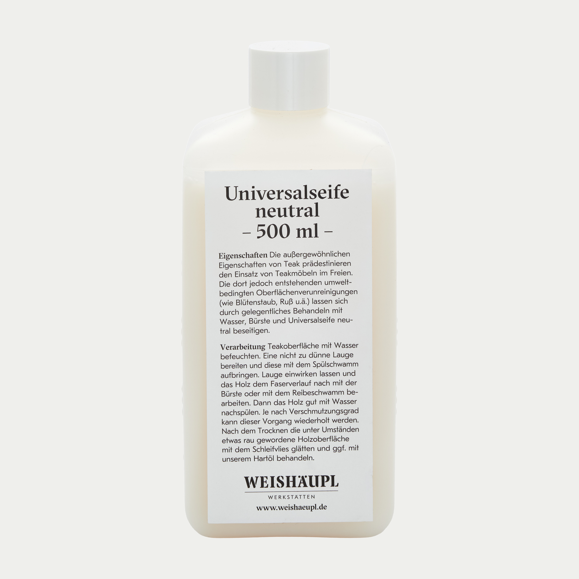 Weishäupl Universalseife neutral 0,5 l – Teak-Pflege