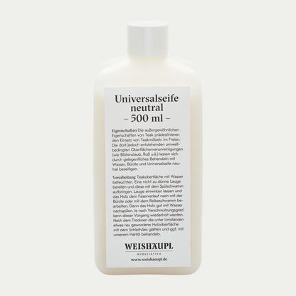 Weishäupl Universalseife neutral 0,5 l – Teak-Pflege