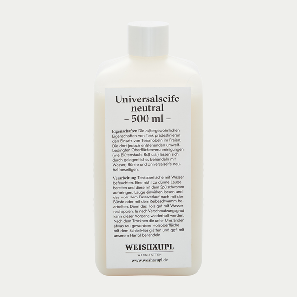 Weishäupl Universalseife neutral 0,5 l – Teak-Pflege