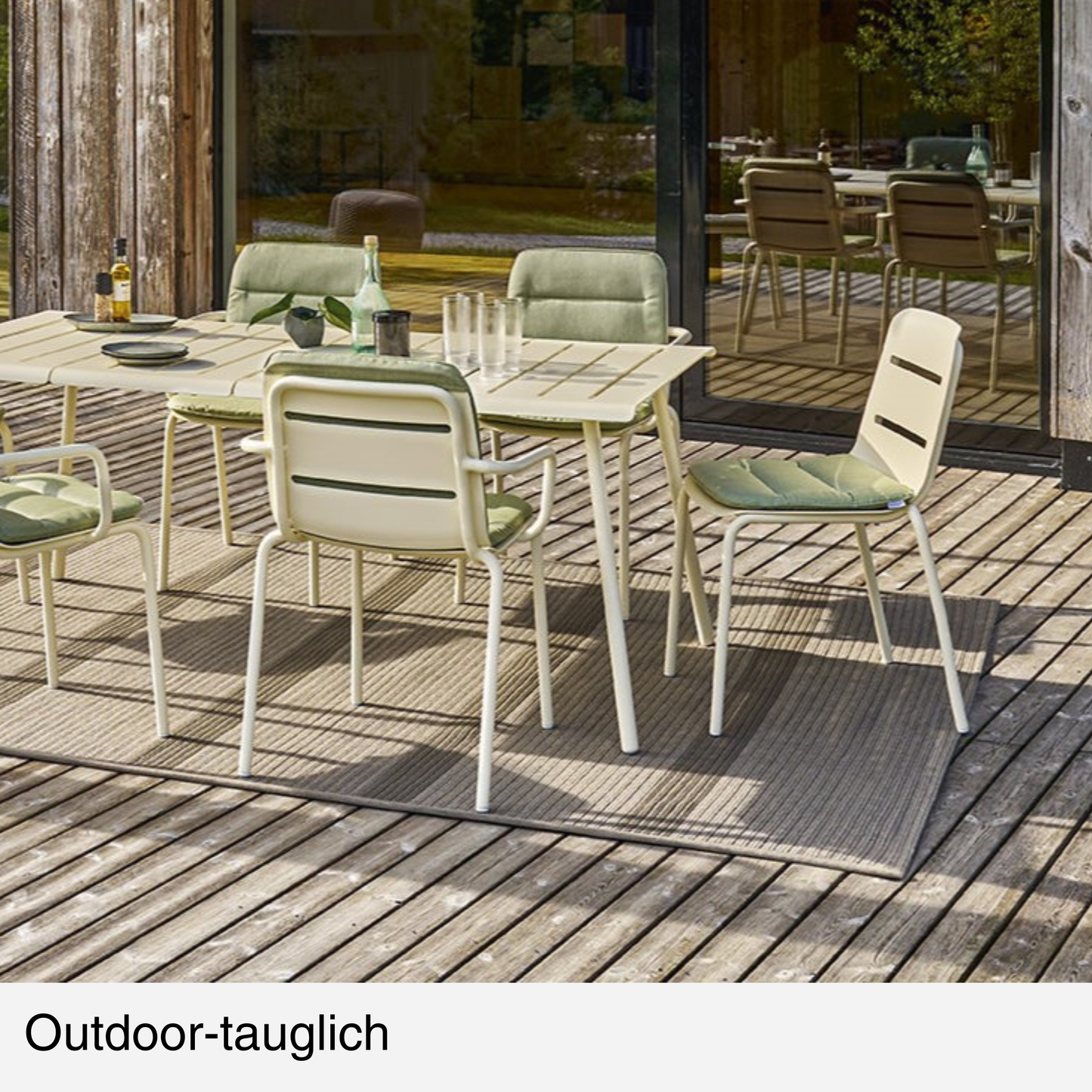 Outdoor-Teppich eckig