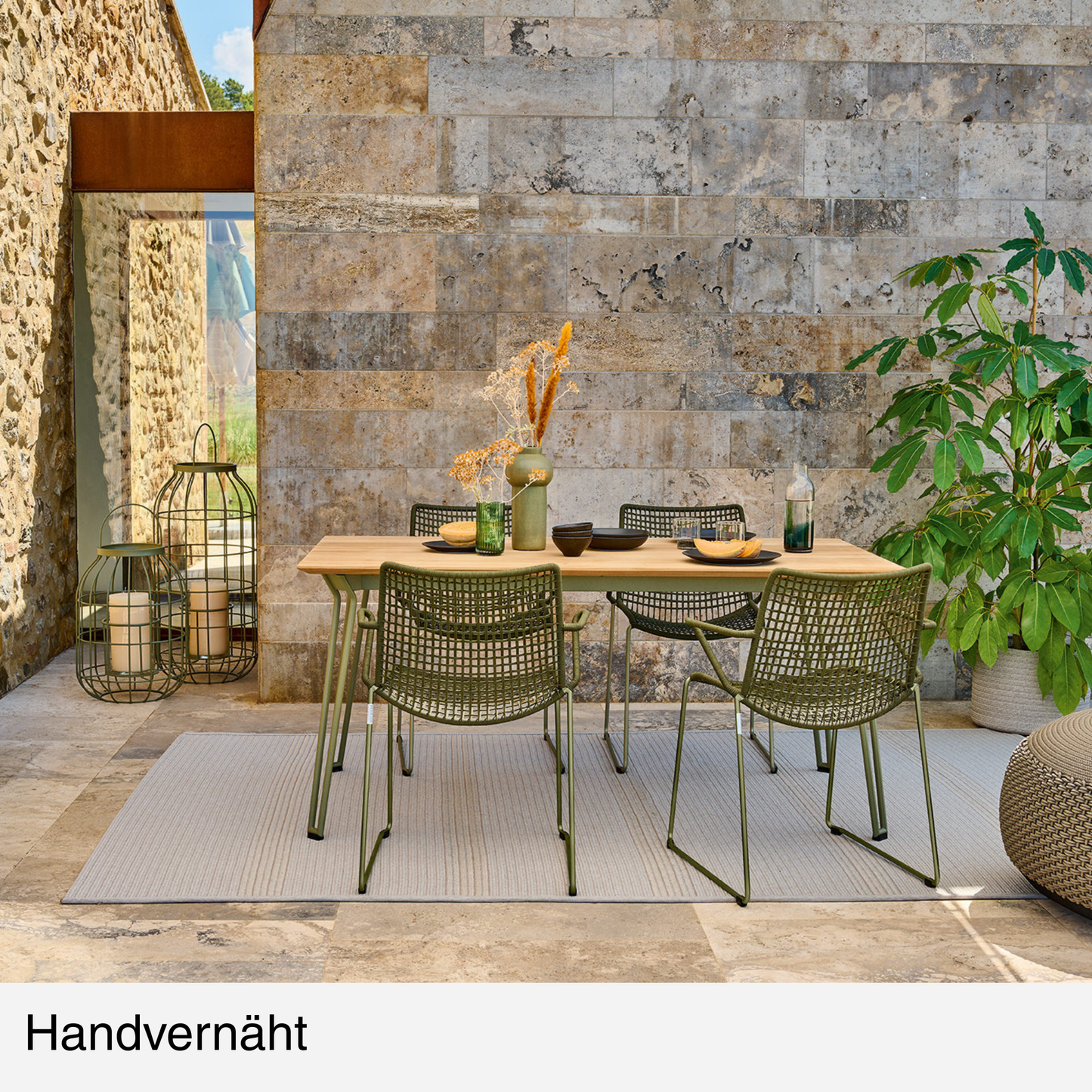 Outdoor-Teppich eckig