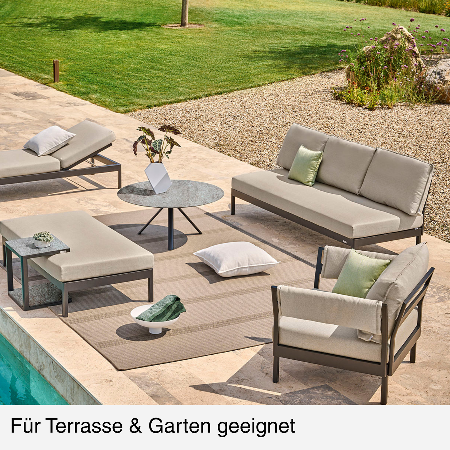 Outdoor-Teppich eckig