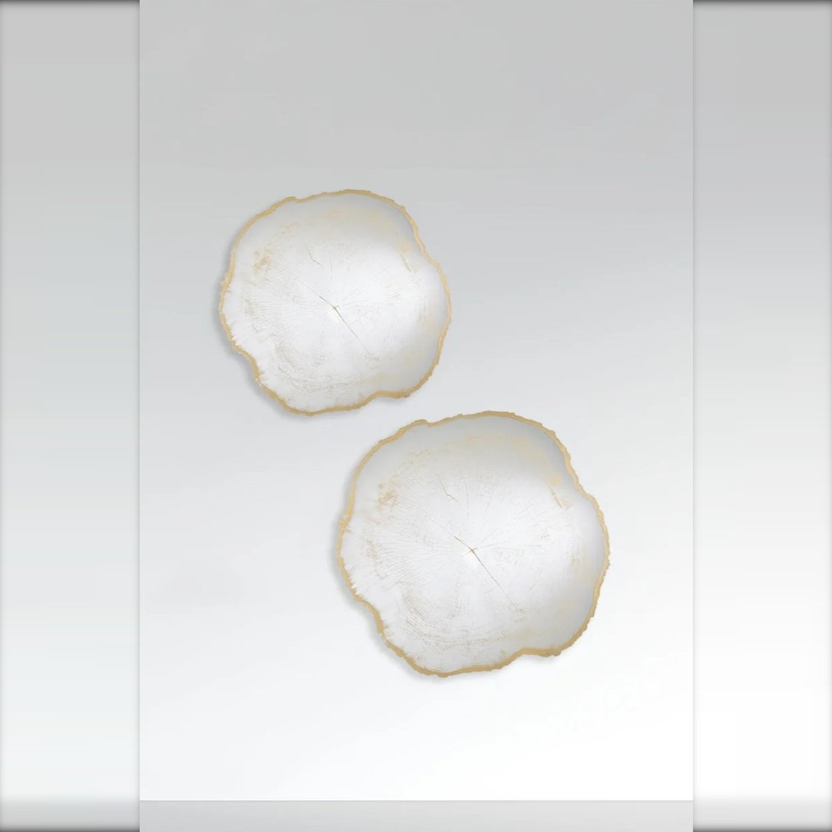 Designspiegel-Set Arbo Gold (L + M) von Deknudt Mirrors, Ansicht 2
