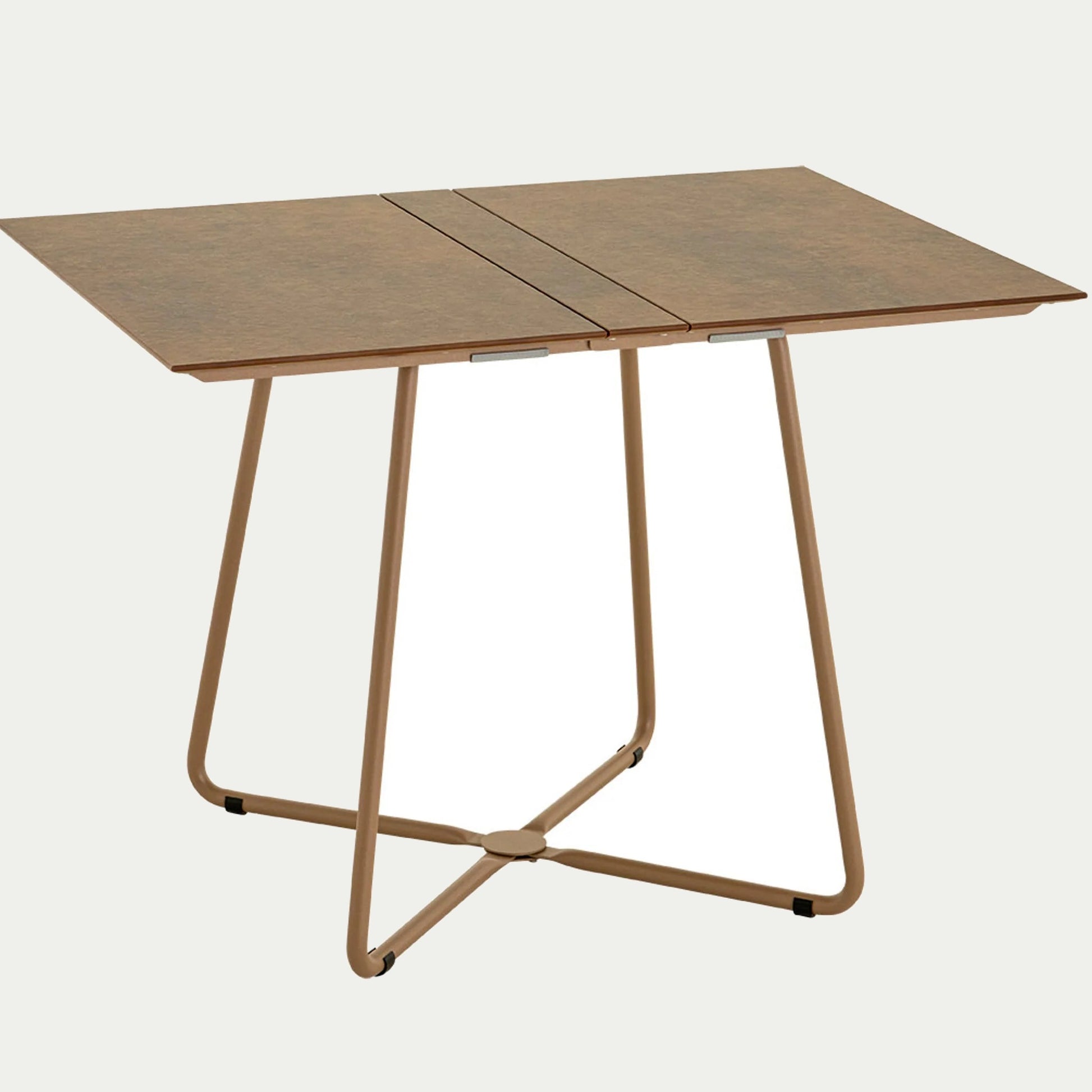Weishäupl Balcony Klapptisch Marone HPL Bronze freigestellt