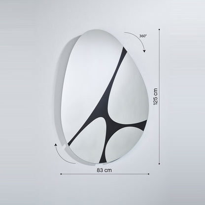 Designspiegel Pebbles Maßzeichnung