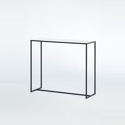 Konsolentisch Mesa Black mit Spiegelplatte freigestellt