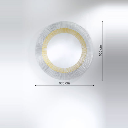 Designspiegel Yoko Bronze Maßzeichnung