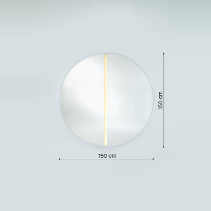 Designspiegel Luna Round Maßzeichnung