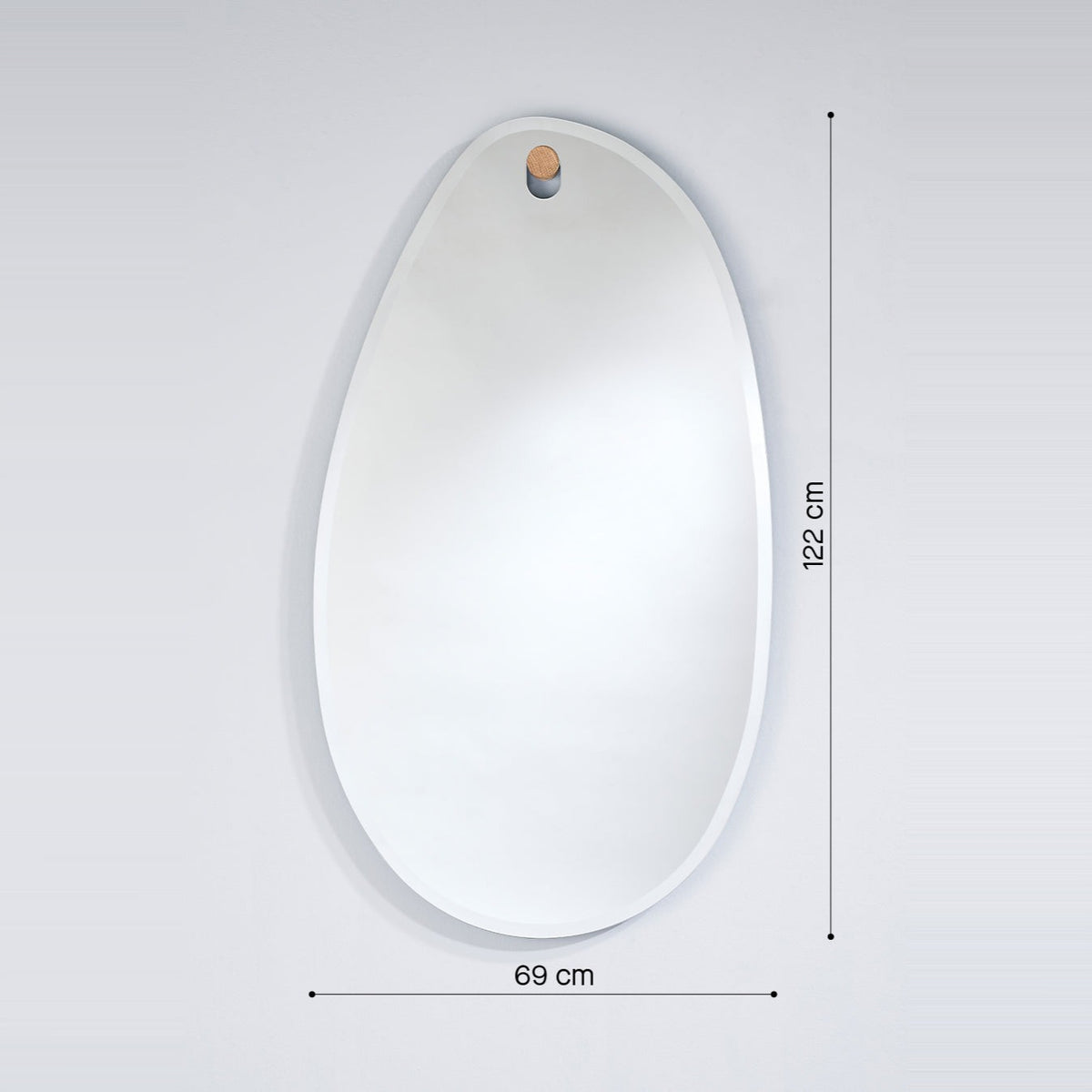 Designspiegel Globo Lago Maßzeichnung