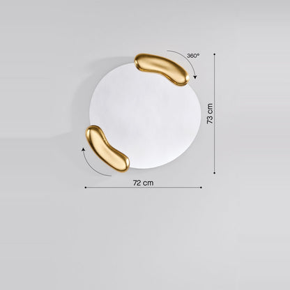 Designspiegel Calco Gold Maßzeichnung