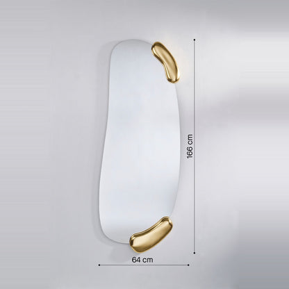 Designspiegel Calco Gold Maßzeichnung