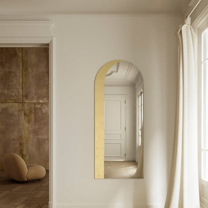 Designspiegel Gallery mit Blattgold im Wohnraum