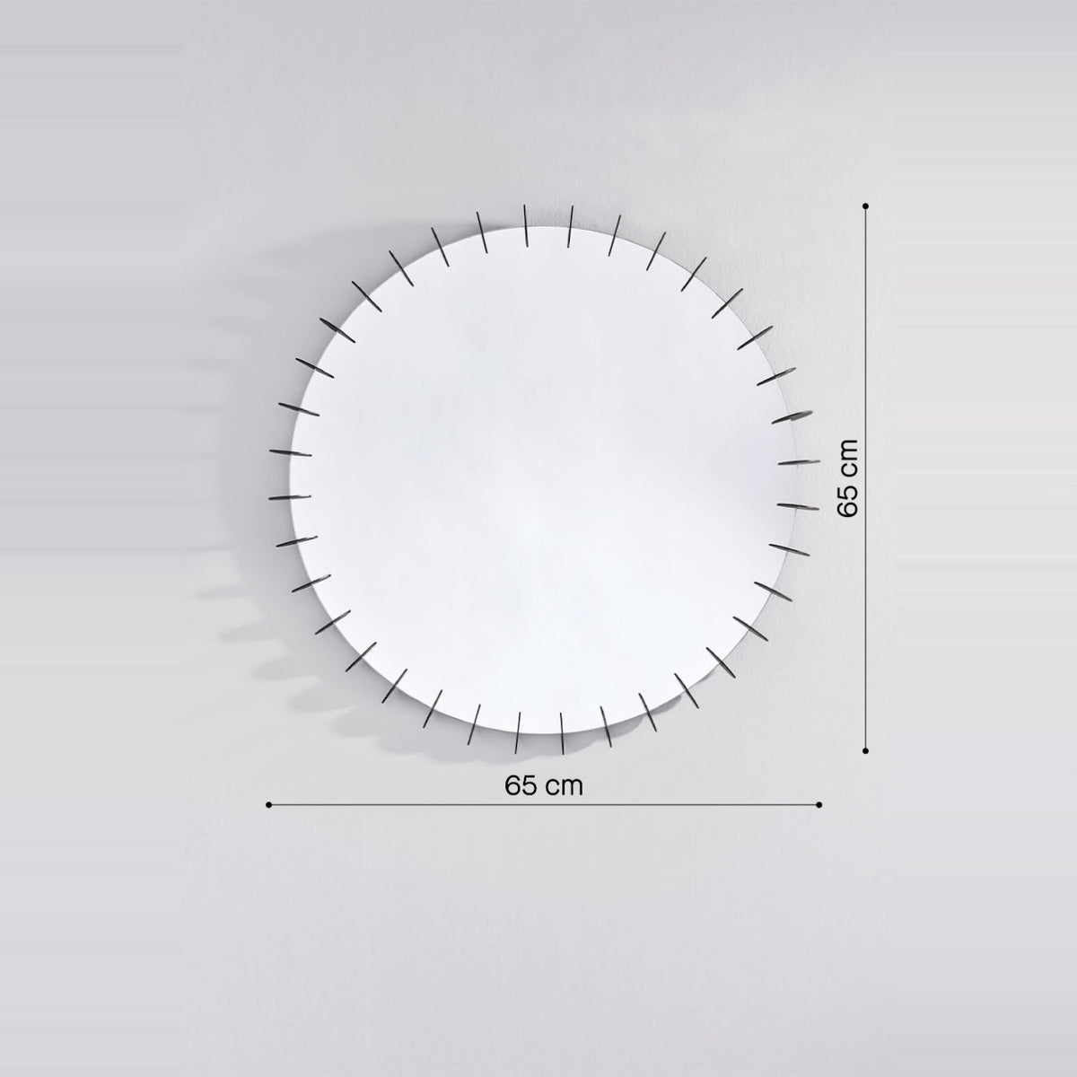 Runder Designspiegel Ray Maßzeichnung
