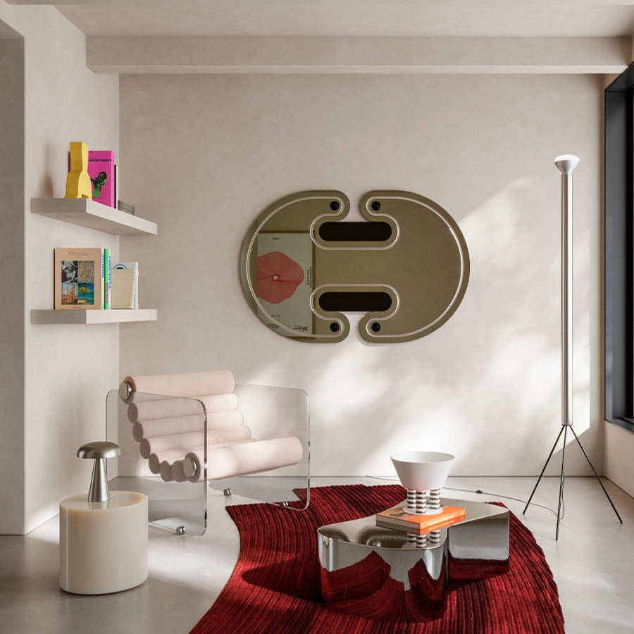 Designspiegel Satellite im Wohnraum