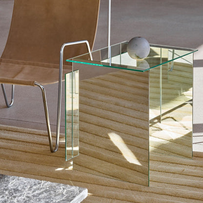 Beistelltisch Fragments aus Glas und Spiegel im Wohnraum