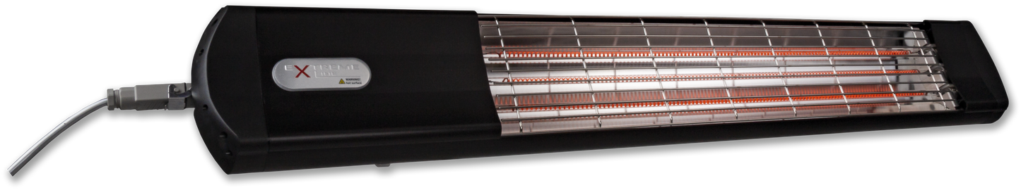 ExtremeLine HeatShine in Schwarz mit eingeschaltetem Carbon-Heizelement