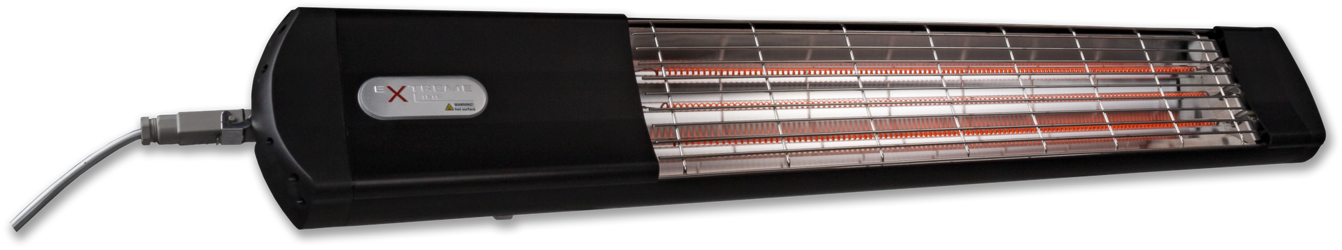 ExtremeLine HeatShine in Schwarz mit eingeschaltetem Carbon-Heizelement