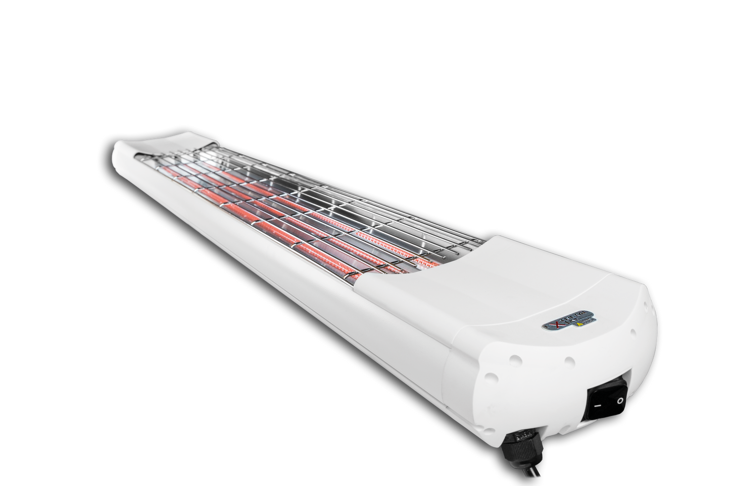ExtremeLine HeatShine in Weiß von der Seite mit 7,5 cm Bautiefe