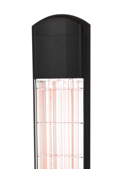 Carbon-Heizelement des ExtremeLine HeatTower hinter dem Schutzgitter