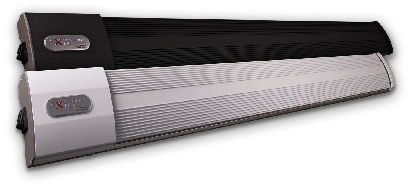 ExtremeLine HeatZone 2400 W in Schwarz und Weiß nebeneinander – freigestellt