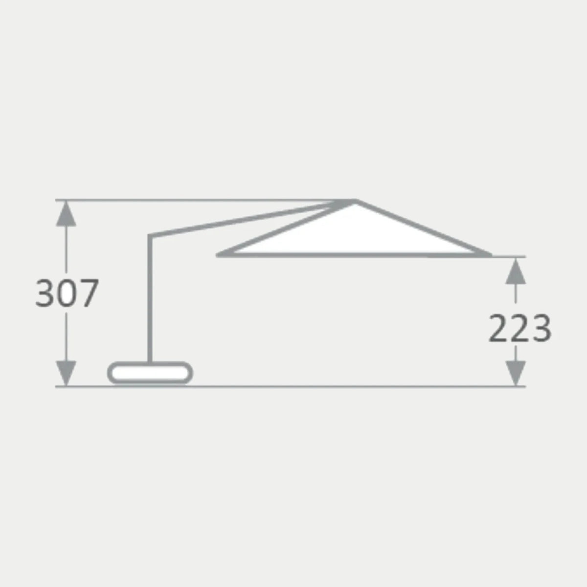 Woodline Freiarmschirm Pendulum