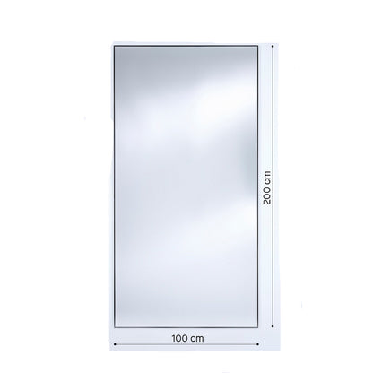 Lucka Outdoor Black XXL – Wetterfester Designspiegel für Garten & Terrasse | Deknudt Mirrors