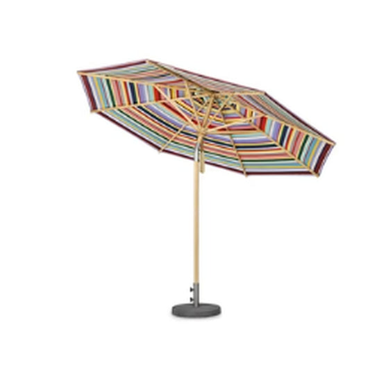 Sonnenschirm Ø 300 cm in Multicolor mit Flaschenzug & Knick
