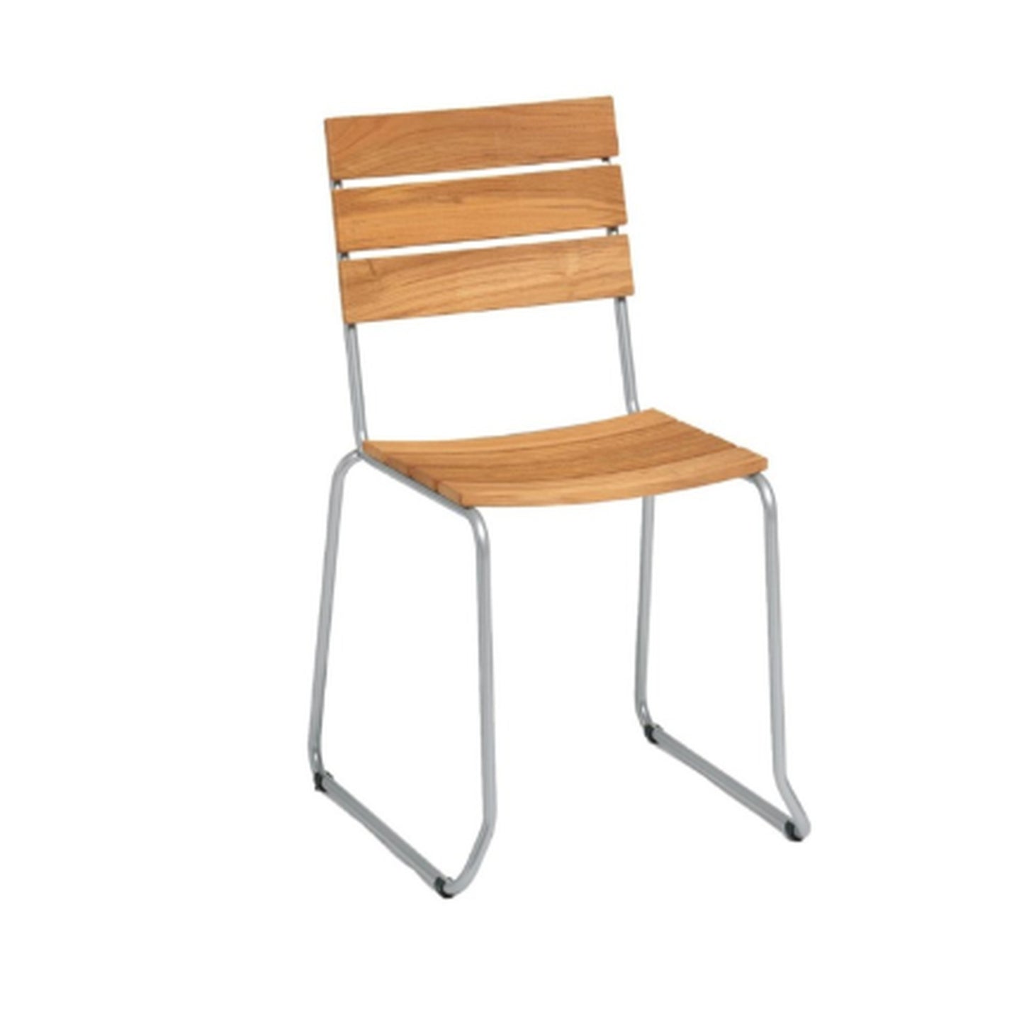 BALCONY Stuhl Teak, stapelbar, verschiedene Gestellfarben