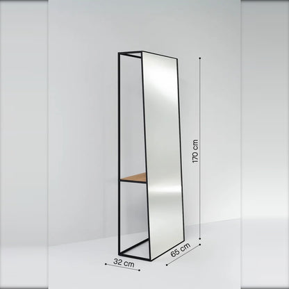 Standspiegel Chassis XL Black von Deknudt Mirrors, Ansicht 5