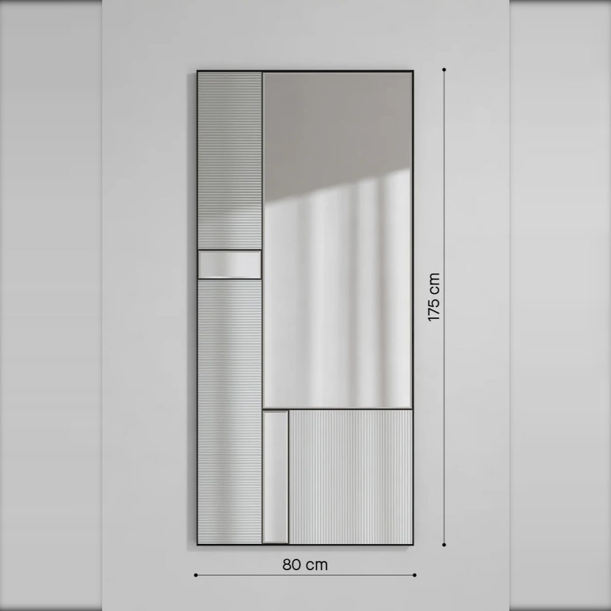 Designspiegel Finestra Flutes XL von Deknudt Mirrors, Ansicht 6