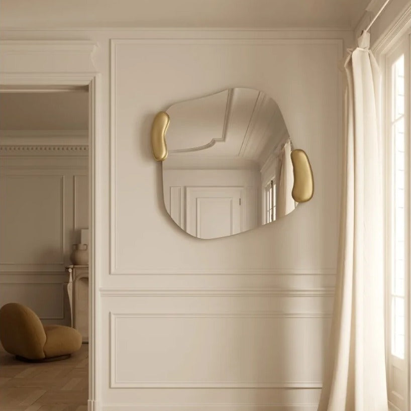Designspiegel Calco Gold Square von Deknudt Mirrors, Ansicht 3