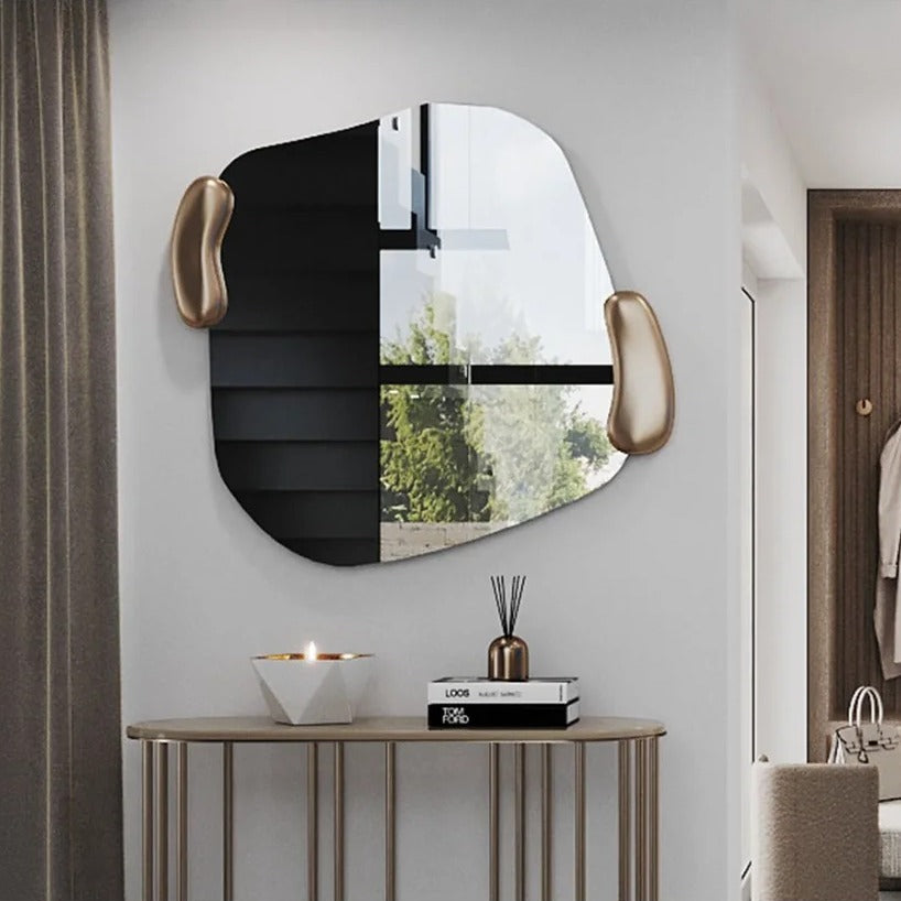 Designspiegel Calco Gold Square von Deknudt Mirrors, Ansicht 4