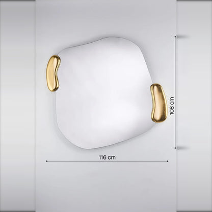 Designspiegel Calco Gold Square von Deknudt Mirrors, Ansicht 6