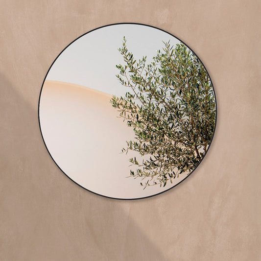 Outdoor-Spiegel Hoop Rund von Deknudt Mirrors an der Außenwand