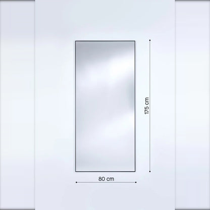 Outdoor-Spiegel Lucka XL Maßzeichnung 80 x 175 cm