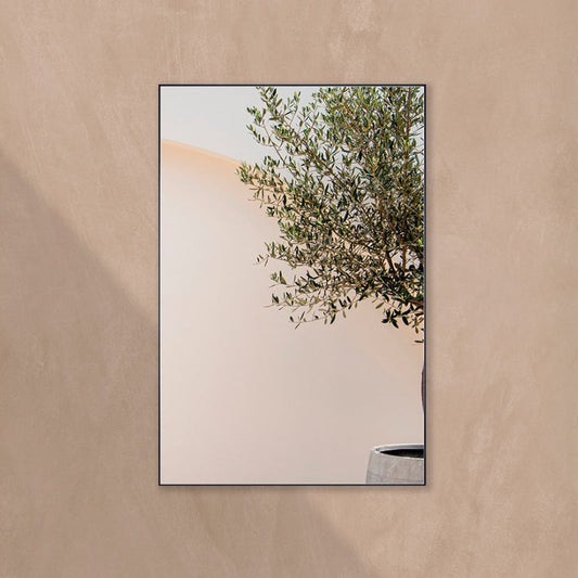 Outdoor-Spiegel Lucka Rechteck von Deknudt Mirrors an der Terrassenwand