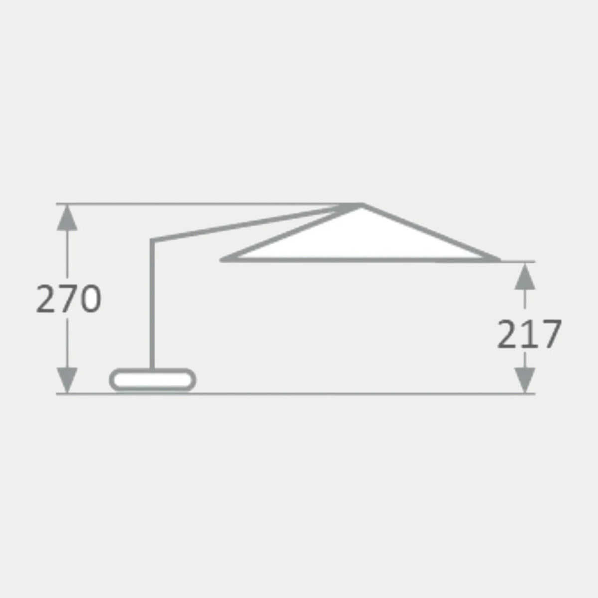 Woodline Freiarmschirm Sunset Flex rund 325 cm